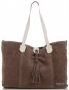 Kožené kabelka shopper bag Vittoria Gotti zemitá V3076
